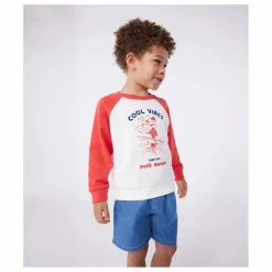 Enfant Petit Bateau Sweat Bienvu Coton Bio |