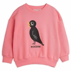 Best Mini Rodini Sweat Blackbird Coton Bio | Rose