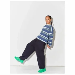 Online Main Story Sweat Bubble Rayé Coton Bio | Bleu