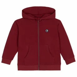 New Petit Bateau Sweat Capuche Logo | Bordeaux