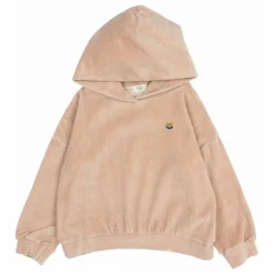Best Búho Sweat Capuche Velours Coton Bio | Rose
