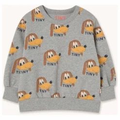 Tinycottons Sweat Chiens Coton Bio | Gris Outlet