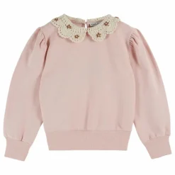 Emile et Ida Sweat Col Claudine Coton Bio | Rose