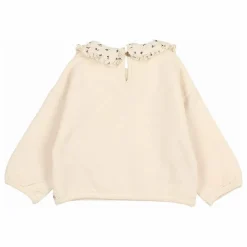 Búho Sweat Col Claudine Coton Bio | Ivoire Discount