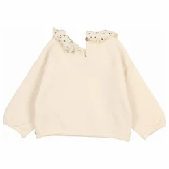 Búho Sweat Col Claudine Coton Bio | Ivoire Discount