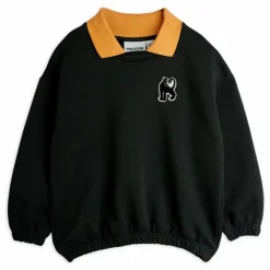 Mini Rodini Sweat Col Panther Coton Bio | Noir Online