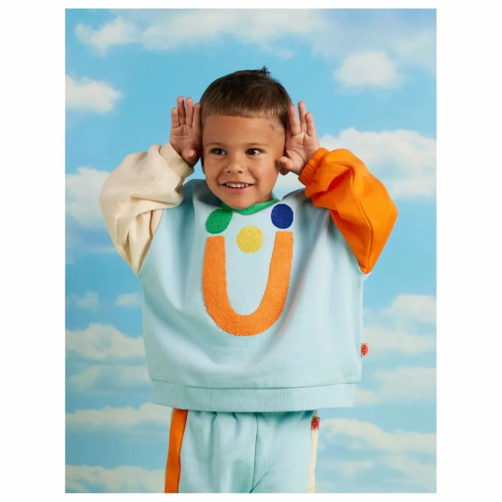 Halcyon Nights Sweat Colorblock | Bleu ciel Clearance