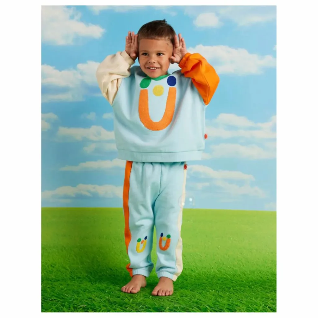 Halcyon Nights Sweat Colorblock | Bleu ciel Clearance