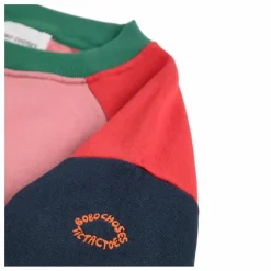 Outlet Bobo Choses Sweat Colorblock Coton Bio | Rose