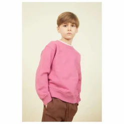 SMALLABLE BASICS Sweat Crewneck Garçon Molleton Bio | Vieux Rose Hot