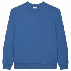 Discount SMALLABLE BASICS Sweat Crewneck Homme Molleton Bio | Bleu azur