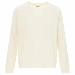 Online Baserange Sweat Côtelé Basic Coton Bio | Blanc cassé