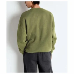 New American Vintage Sweat Doven Coton Bio | Vert kaki