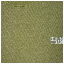 New American Vintage Sweat Doven Coton Bio | Vert kaki