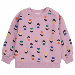 Bobo Choses Sweats|Sweat Elastiqué Pions Coton Bio | Lilas