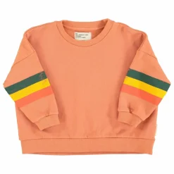Piupiuchick Sweat Etoile Coton Bio | Corail