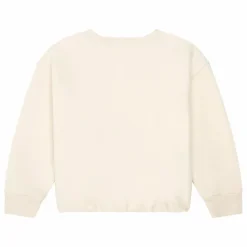 SMALLABLE BASICS Sweat Fille A Nouer Molleton Bio | Blanc cassé Best