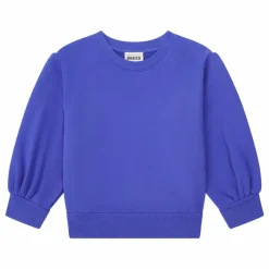 Best SMALLABLE BASICS Sweat Fille Boxy Molleton Bio | Bleu indigo