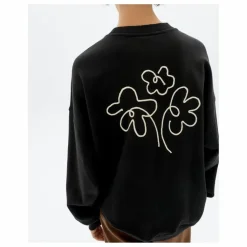 Thinking Mu Sweat Flower Rope Jimena Coton Bio | Noir Best