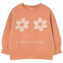 Best Tinycottons Sweat Flowers Eyes Coton Bio | Rouille