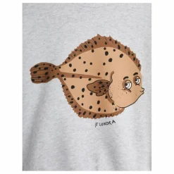 Best Mini Rodini Sweat Flundra Coton Bio | Gris chiné