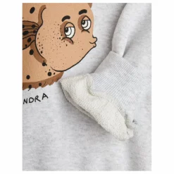Best Mini Rodini Sweat Flundra Coton Bio | Gris chiné
