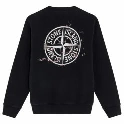 Clearance Stone Island Sweat Forest Compass | Noir
