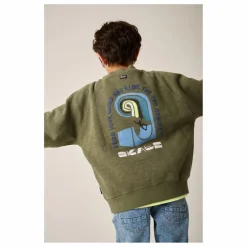 Tumble N'Dry Sweat Halfpipe Coton Bio | Vert kaki