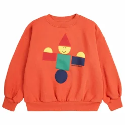 Bobo Choses Sweat Jouet en Bois Coton Bio | Orange New