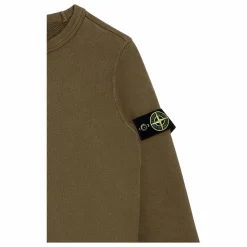 Stone Island Sweat Logo | Vert kaki Outlet