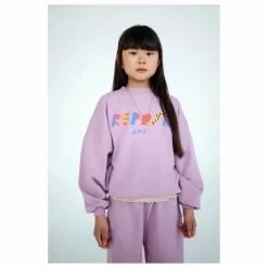 Online Repose AMS Sweat Logo Coton Bio | Mauve