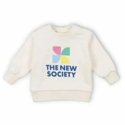 the new society Sweat Logo Mykonos Baby | Ecru Sale