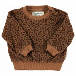Enfant Piupiuchick Sweat Léopard Eponge Coton Bio |