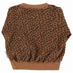 Enfant Piupiuchick Sweat Léopard Eponge Coton Bio |