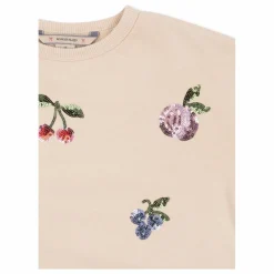 Best Konges Sløjd Sweat Lou Fruits Sequins Coton Bio | Sable