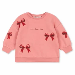 Enfant Konges Sløjd Sweats|Sweats|Sweat Lou Nœuds Coton Bio |