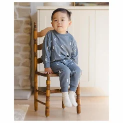 Online Quincy Mae Sweat Lunes Coton Bio | Bleu gris