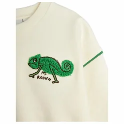 Enfant Mini Rodini Sweats|Sweats|Sweat Lézard Coton Bio |
