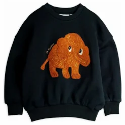 Sale Mini Rodini Sweat Mammouth Coton Bio | Noir