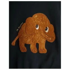 Sale Mini Rodini Sweat Mammouth Coton Bio | Noir