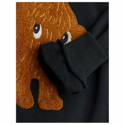 Sale Mini Rodini Sweat Mammouth Coton Bio | Noir