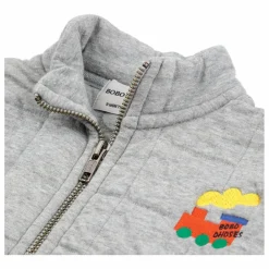 Hot Bobo Choses Sweat Matelassé Train | Gris chiné