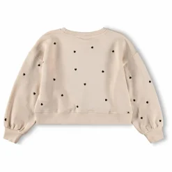 Molo Sweat Miki Cœurs Coton Bio | Ecru