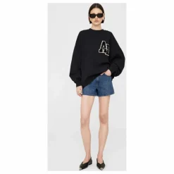 Anine Bing Sweat Miles Letterman Coton Bio | Noir Best