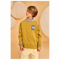 Outlet AO76 Sweat Oscar Vibes Coton Bio | Jaune vert