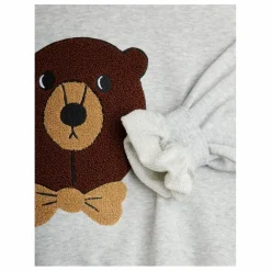 Sale Mini Rodini Sweat Ours Coton Bio | Gris