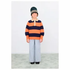 Online Tinycottons Sweat Polo Rayé | Bleu marine