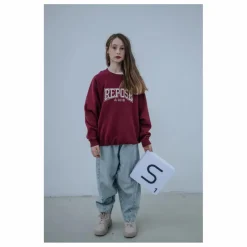 New Repose AMS Sweat Raglan Coton Bio | Bordeaux