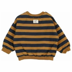 New Búho Sweat Rayures Bébé Coton Bio | Ocre