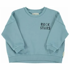 Discount Piupiuchick Sweat Rock Stars Coton Bio | Bleu